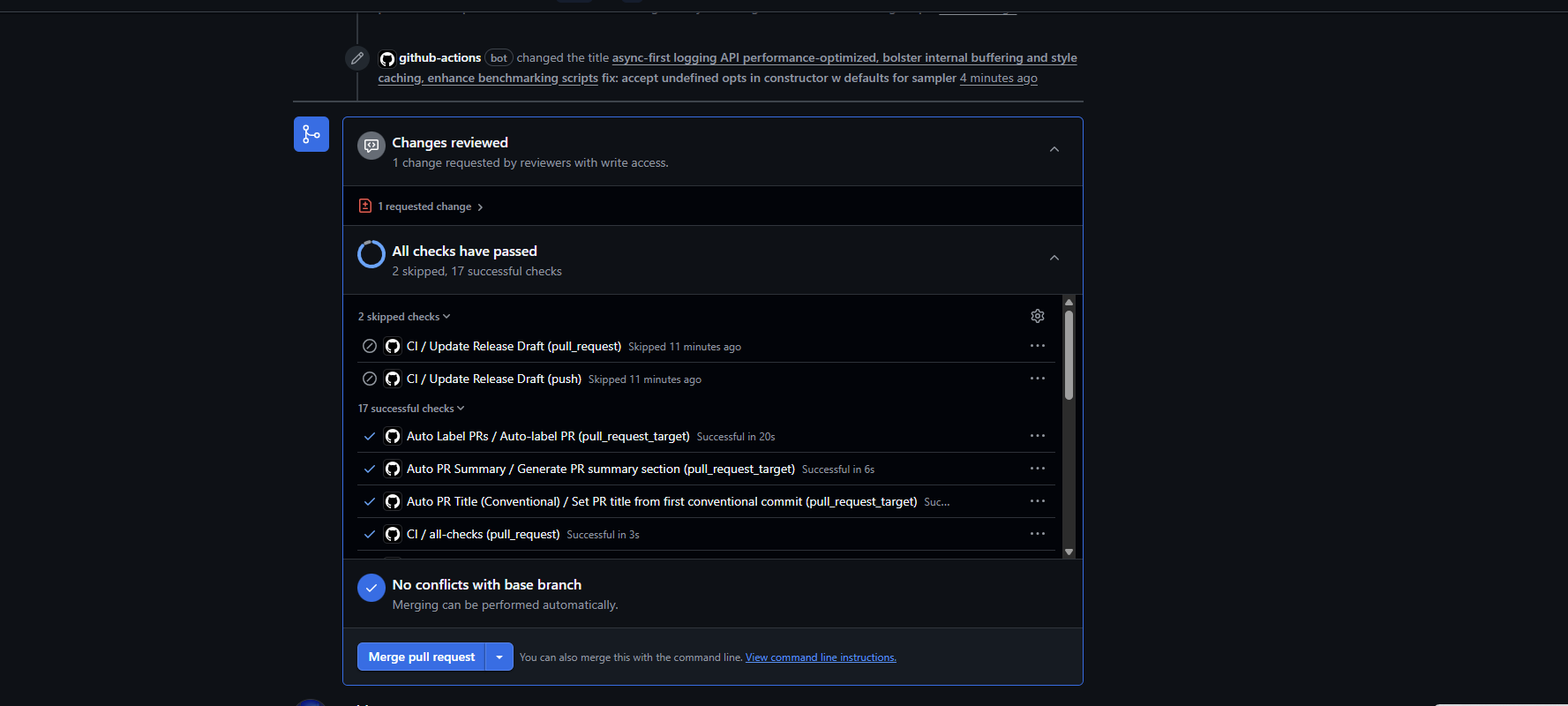 Automated GitHub actions for labelling, organizing, and tagging PRs for human editing later.